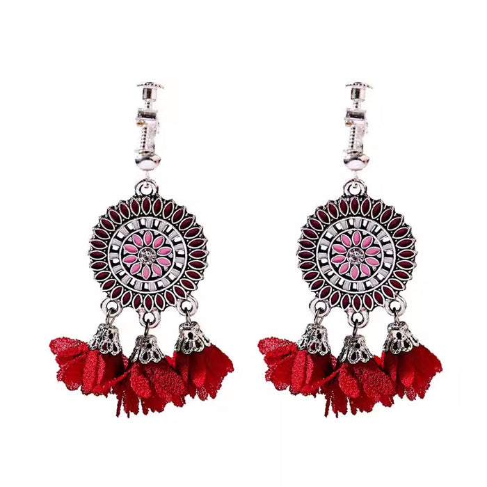 Wholesale Alloy Bohemian Retro Ethnic Style Su Long Earrings JDC-ES-Gumi003