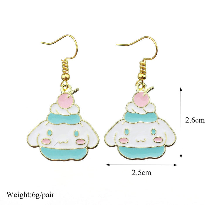 Wholesale Earrings Alloy Enamel Cute Cartoon (S) JDC-ES-niqing003