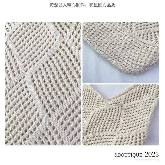 Wholesale Knitted Bag Women's Retro Hand-woven Wool Bag