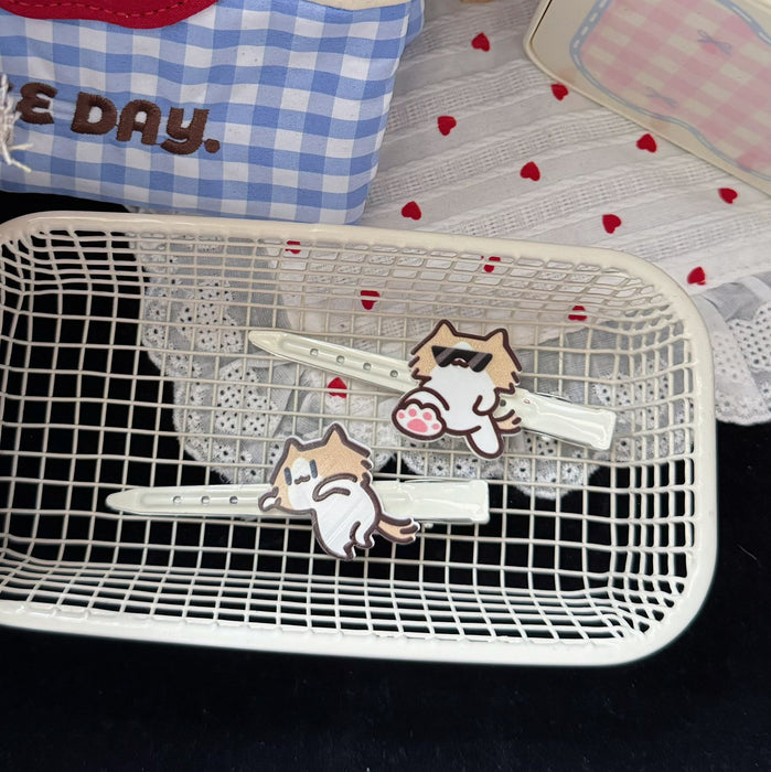 Wholesale Cute Cat Cartoon Long Duckbill Hair Clip Acrylic Sweet Girl Hair Accessory Everyday Styling Boutique Resale