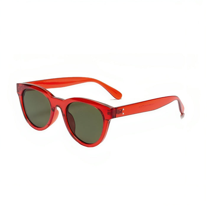 Wholesale Sunglasses, high-end cat eye sunscreen glasses, retro white frame sunglasses, UV resistant