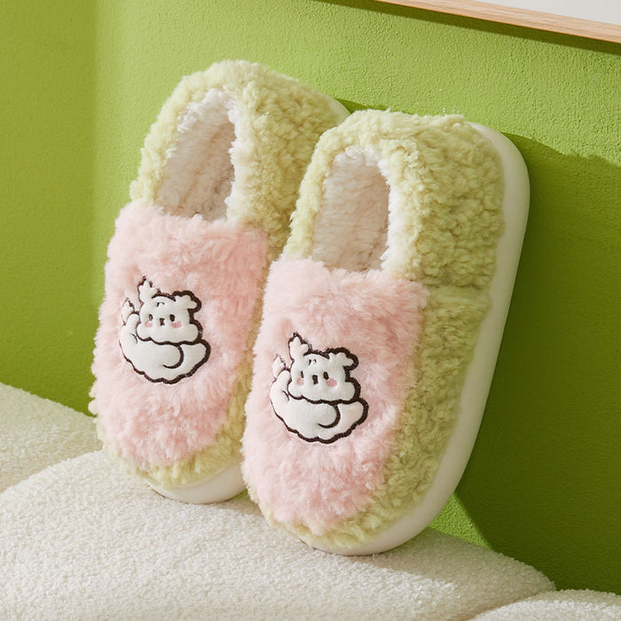 Wholesale Autumn and Winter Cute Cartoon Dog Cotton Slippers JDC-SP-Piaob006