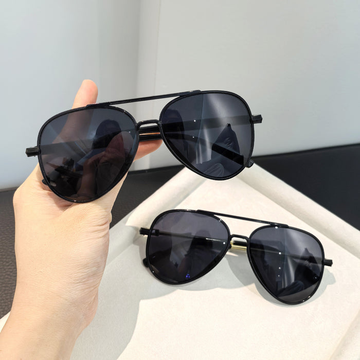 Wholesale New Fashionable Men's Fishing and Driving Sunglasses Anti UV Classic Pilot