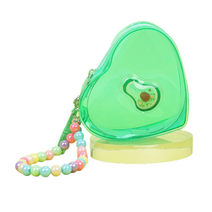 Wholesale Trendy Transparent PVC Jelly Coin Purse In Banana Color Portable Small Storage Pouch With Keychain Cute Everyday Bag Charm For Resale