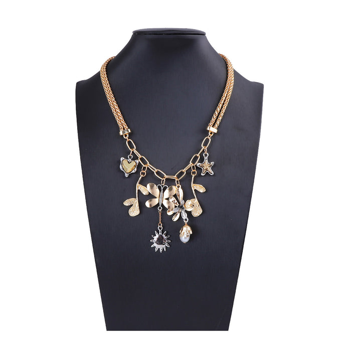Wholesale Alloy Animal Flower Tassel Pendant Women's Chain Necklace Casual All-match