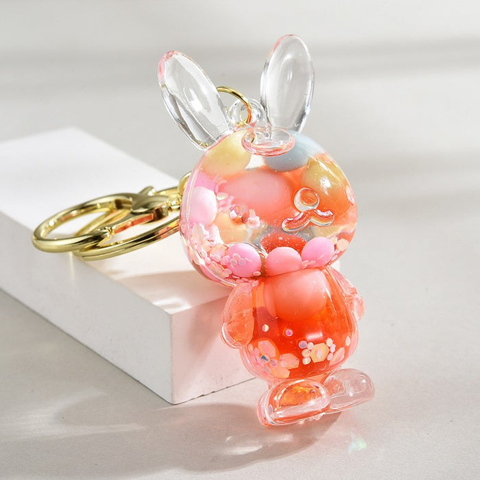 Wholesale Cute Beaded Sand Bottle Keychain