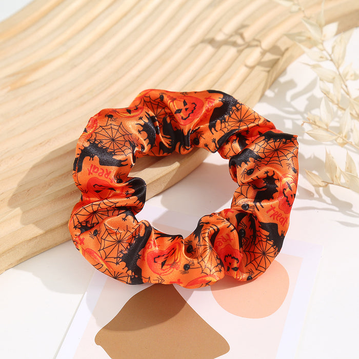 Wholesale Halloween Polyester Pumpkin Printed Hairband JDC-HS-Shil004