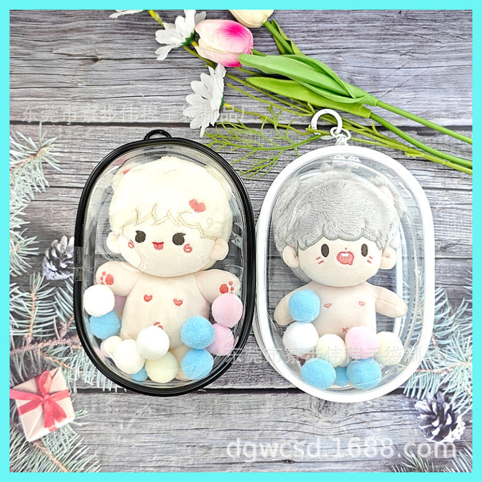 Wholesale 15CM Doll Bag Double Zipper Thickened PVC Transparent Waler Bag