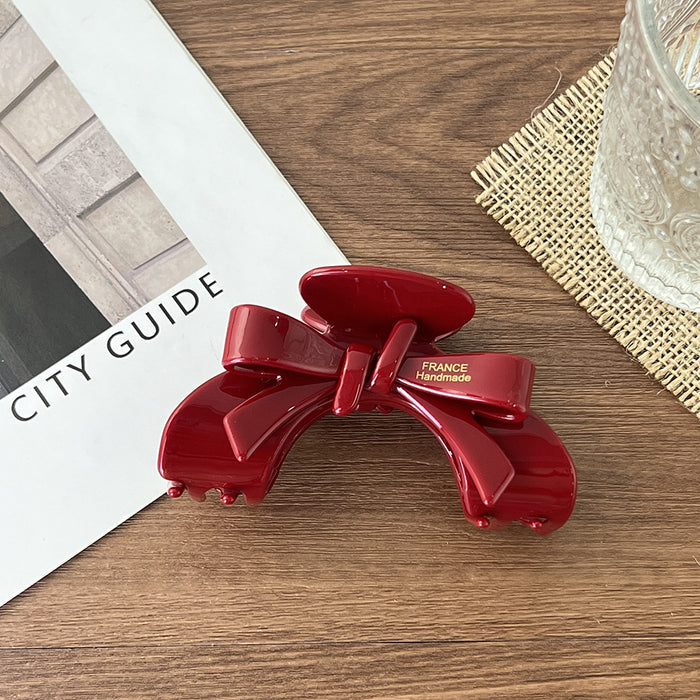 Wholesale Bow Grab Clip Elegant Acetic Acid Hairpin