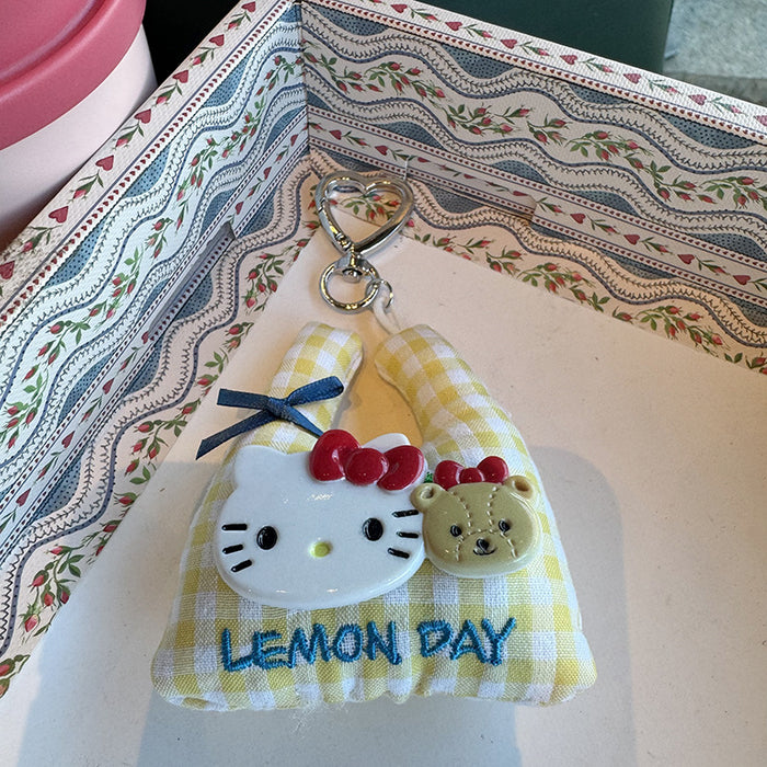 Wholesale Cute Cartoon Funny Kitten Keychain Pendant,  Soft and Able