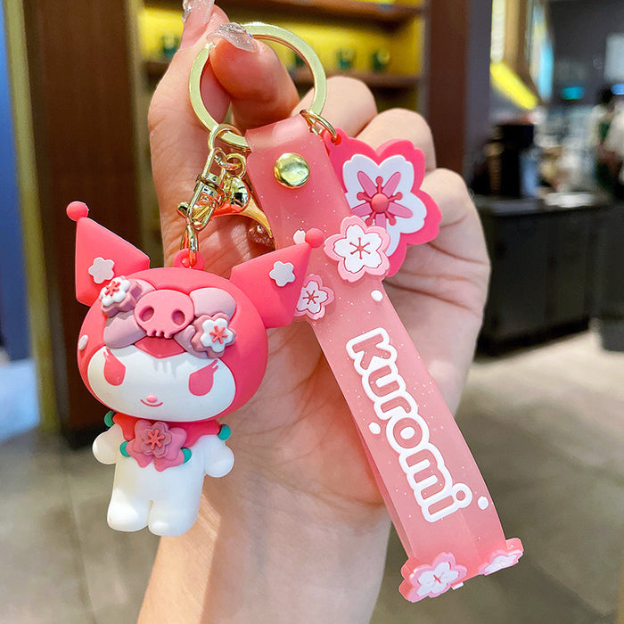 Wholesale Season Cute Dog Keychain PVC Car Key Accessory Decorative Charm