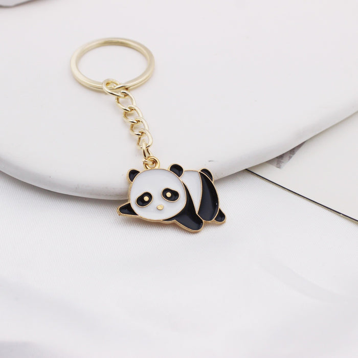 Wholesale Panda keychain  bag pendant  cartoon small gift key chain ornaments