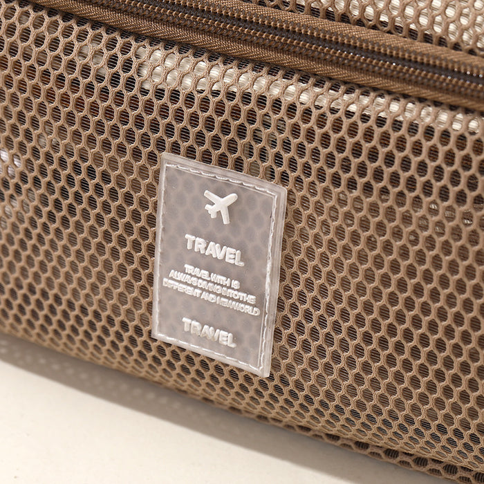Wholesale Chic Mesh Cosmetic Bag Travel Multipurpose Organizer Handbag For Cosmetics Storage