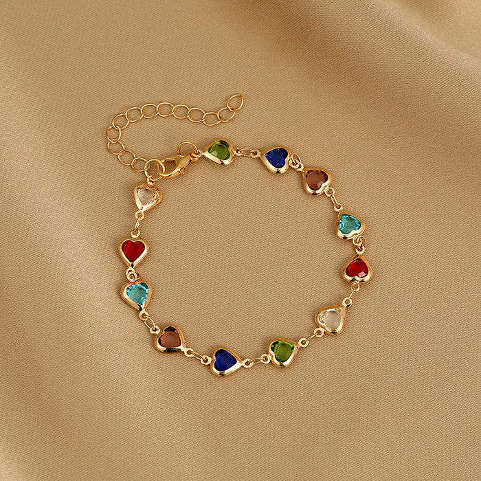 Wholesale Bracelet Colored Love Hand Jewelry Fashion Clover Bracelet