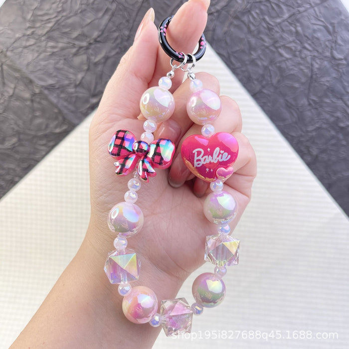 Wholesale Pixel style love bag accessories pendant mobile phone chain pendant beaded pendant