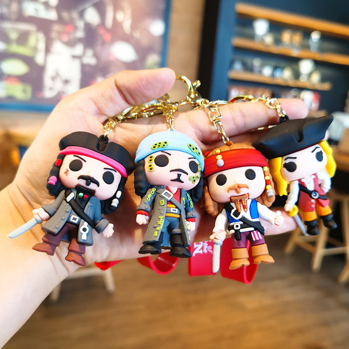 Wholesale Cartoon Doll 3D Rubber Keychain JDC-KC-Tingm055