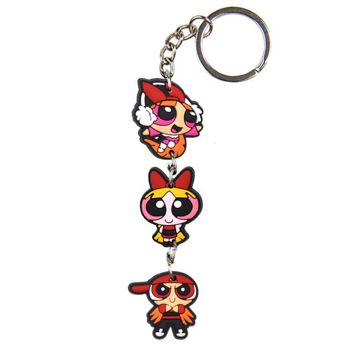 Wholesale 10PCS Cartoon PVC Keychain JDC-KC-XiaoC001