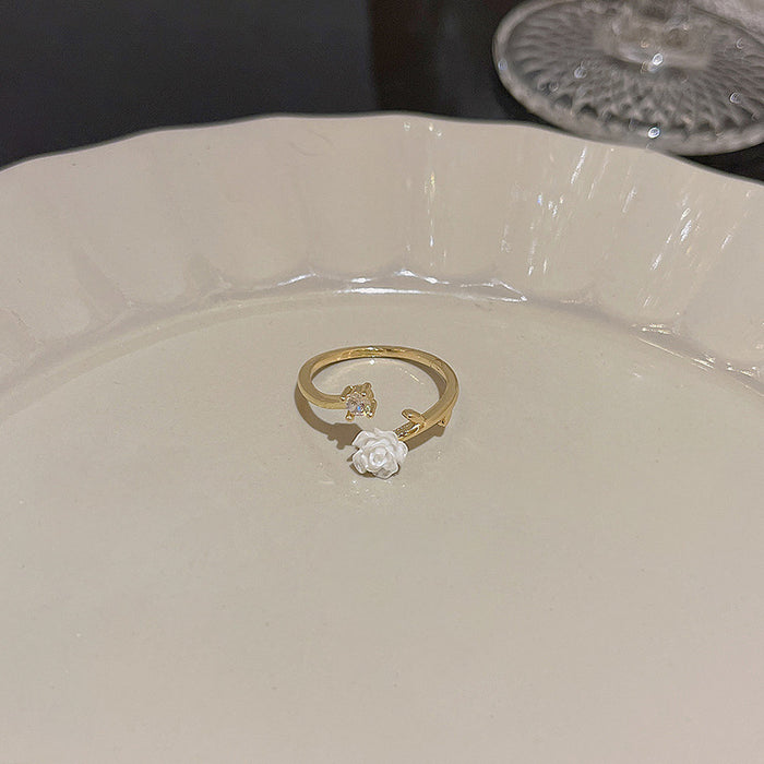 Wholesale Butterfly ring inlaid with zircon