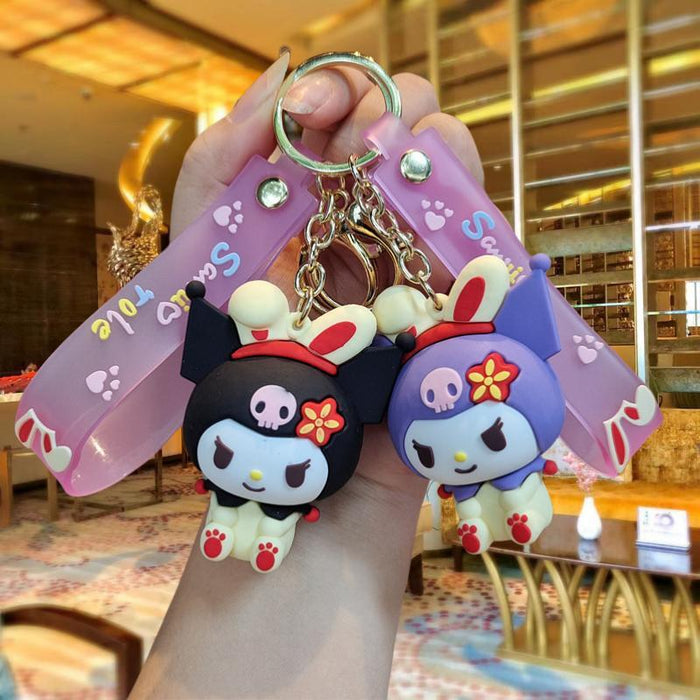 Wholesale Silicone Cartoon Doll Keychain JDC-KC-MingT088