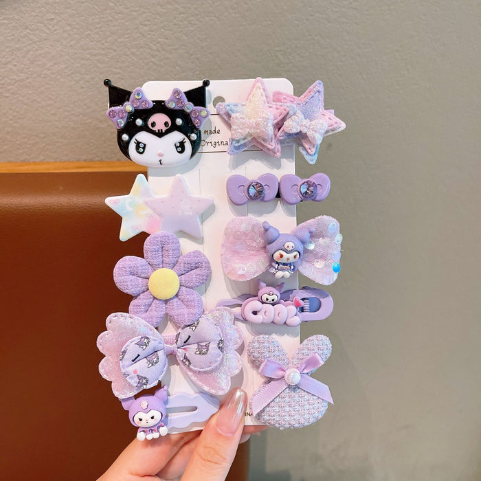 Wholesale Kids Bow Fabric Flower Hair Clip