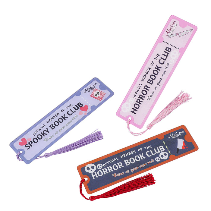 Wholesale  Horror Novel Themed Acrylic Tassel Bookmark