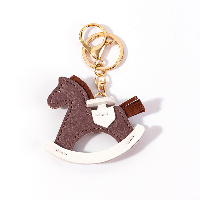 Wholesale Leather Pony Decorative Keychain JDC-KC-QianC002