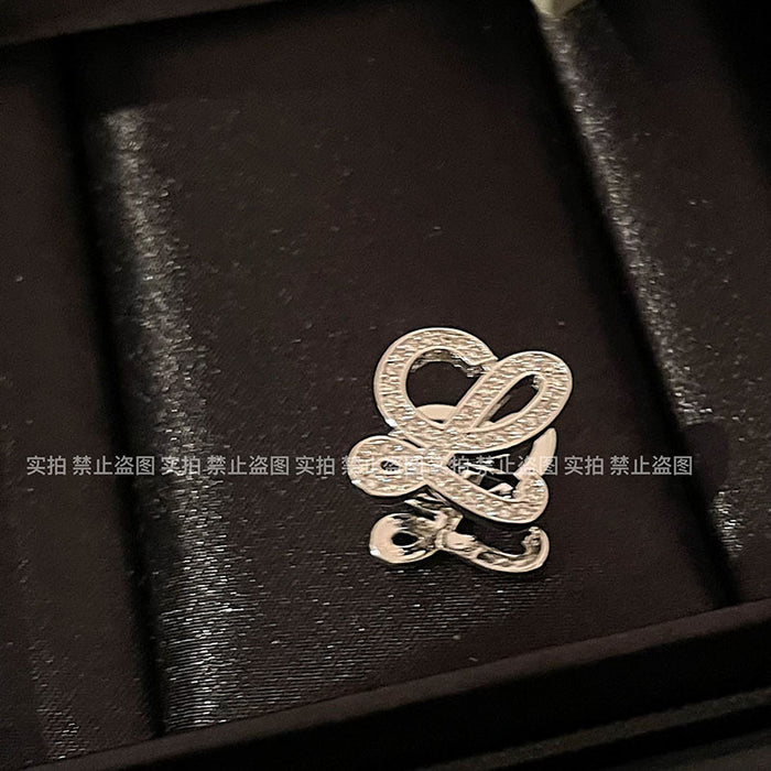 Wholesale Full diamond ear clip, female niche design, high-end earrings, light luxury temperament, unique earrings