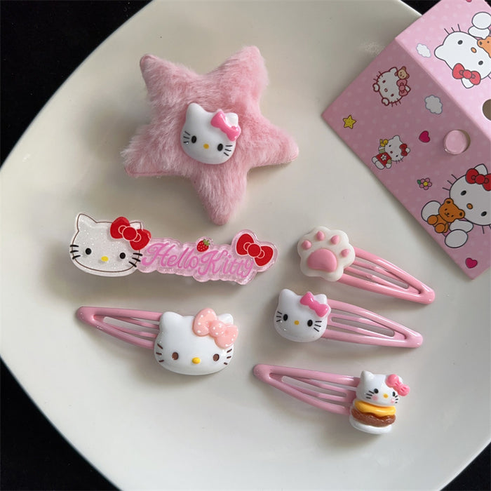 Wholesale  hairpin set  cute hello kitty hair accessories suit BB clip bangs clip