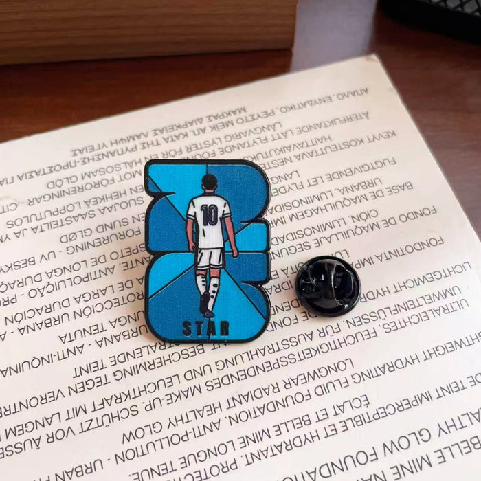 Wholesale Football Metal Badge Brooch