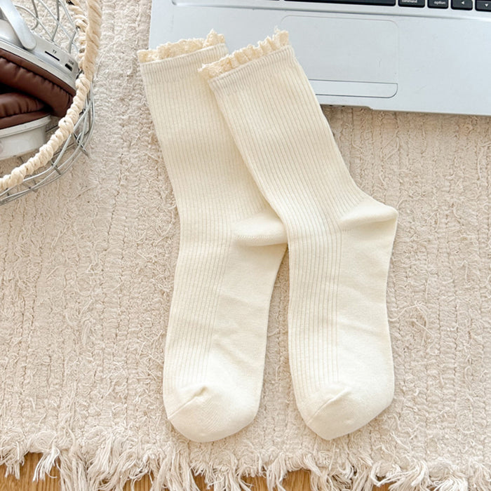 Wholesale Vintage mid tube pile socks for wearing and matching socks
