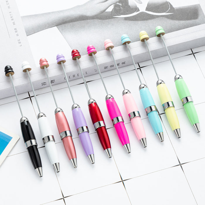 Wholesale 11.9cm Beadable Pens DIY Keychain Bar Portable Mini Pen Metal Pen JDC-PN-HuaH013