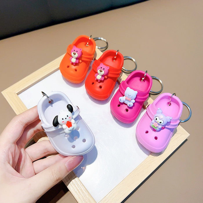 Wholesale Soft Rubber Hole Shoes Keychain JDC-KC-Woan008