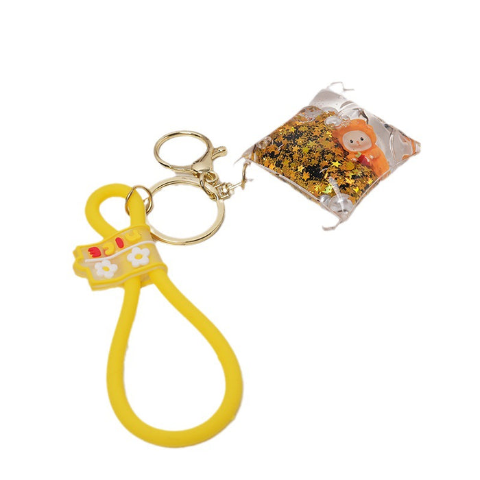 Wholesale acrylic tiger quicksand Keychains