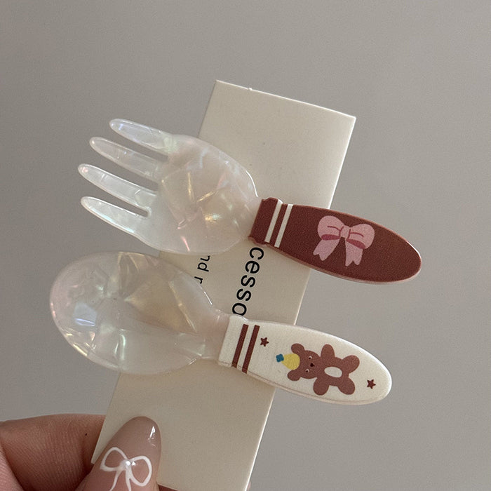 Wholesale 2-piece/set juice series hairpin clip seamless hairpin hair accessories glitter bangs clip