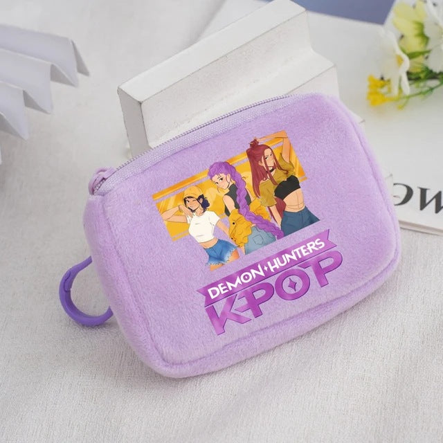 Wholesale KPop Devil Hunter Animal Coin Purse Cute Nylon Portable Wallet Casual Everyday Gift