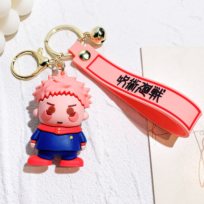 Wholesale Silicone Cartoon Doll Keychain JDC-KC-Qiwei013