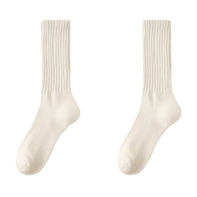 Wholesale Anti odor and sweat absorbing cotton socks, stacked socks, long middle tube