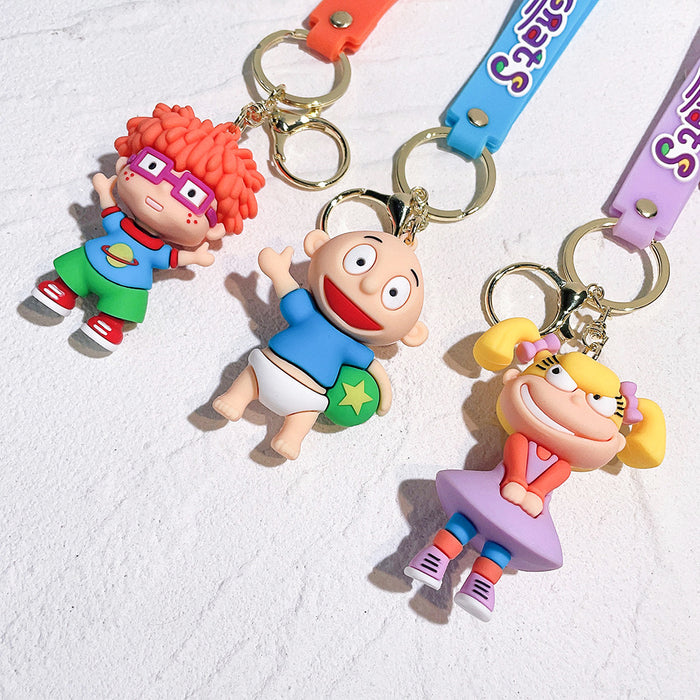 Wholesale Cartoon Doll PVC Keychain JDC-KC-Qiwei005