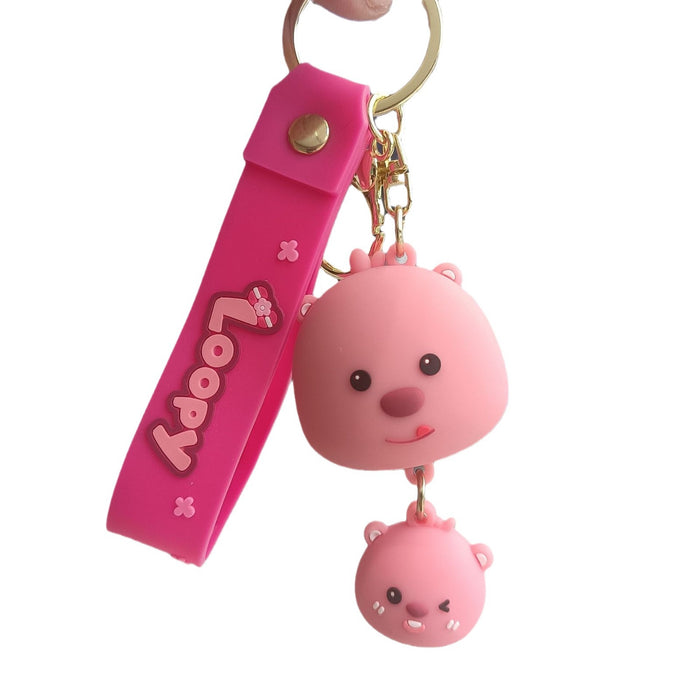 Wholesale Cartoon Silicone Doll Keychain JDC-KC-KuangK040