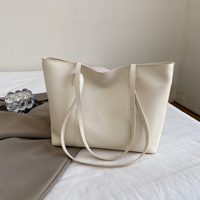 Wholesale Textured underarm bag women' s new simple versatile shoulder bag fashionable large capacity student commuter tote bag