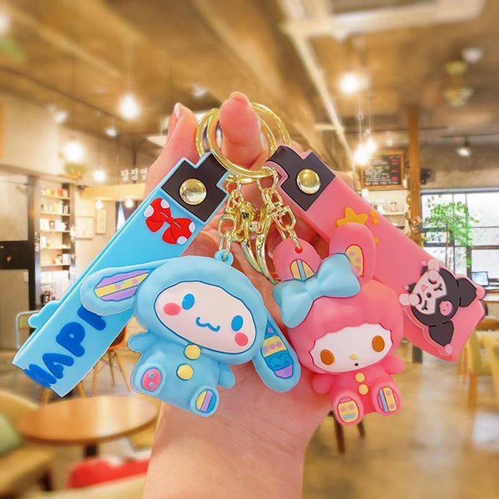 Wholesale Cartoon Silicone Doll Keychain JDC-KC-MingT172