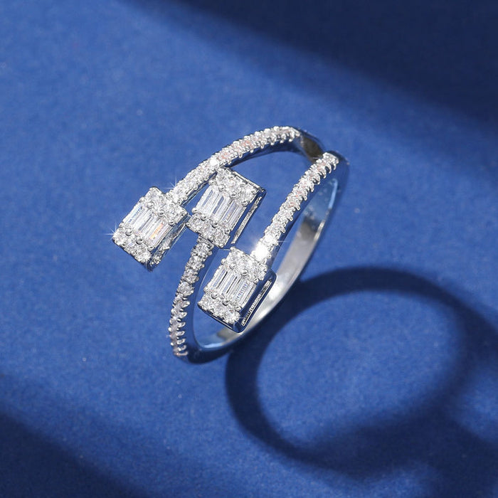 Wholesale Open Ring Female Niche Design Geometric Finger Ring Fashion