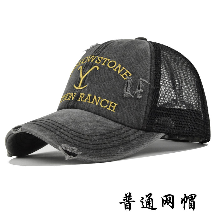 Wholesale Cotton Western Style Embroidered Baseball Cap JDC-FH-DeX006