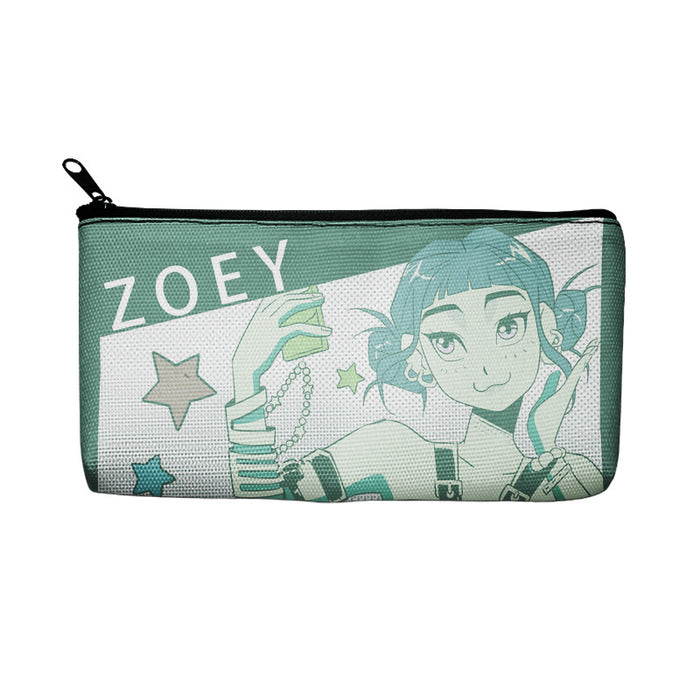 Wholesale K-pop merchandise canvas chain pencil cases stationery