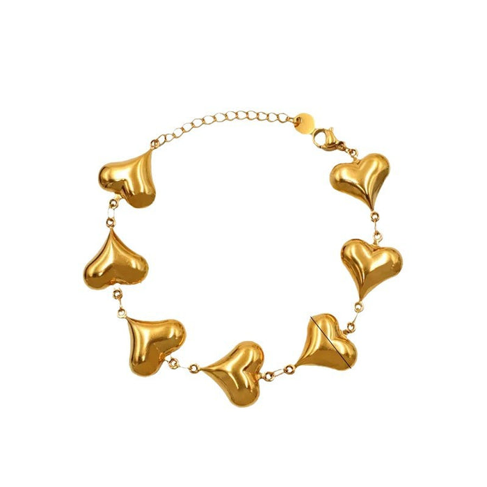 Wholesale Titanium steel heart bracelet