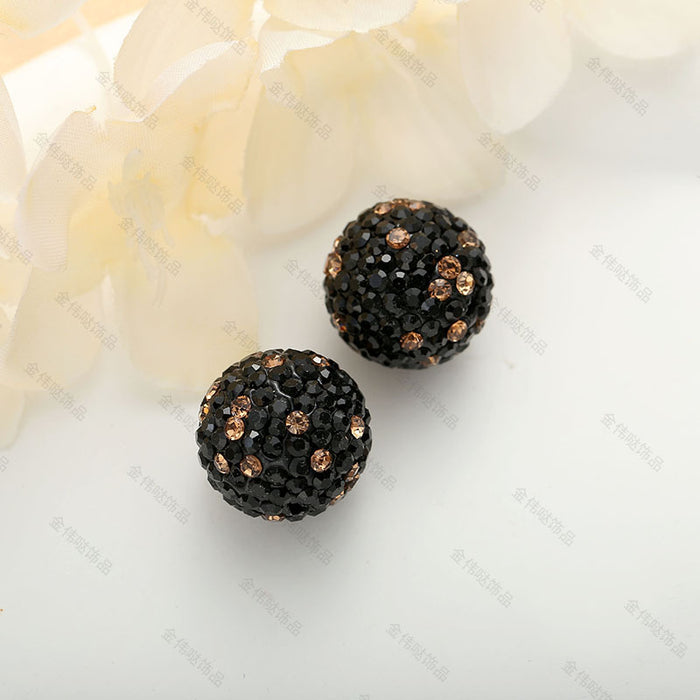 Wholesale Polymer Clay Diamond Ball Beads JDC-BDS-JinWD002