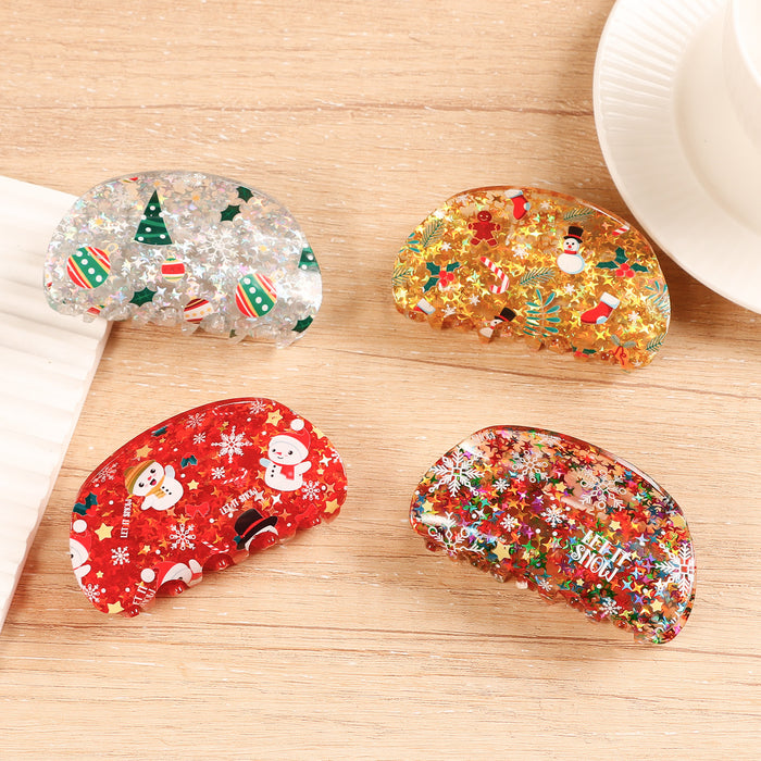 Wholesale Christmas ornaments semicircle clip