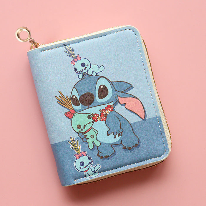 Wholesale Wallet Short Zipper Student Cartoon  Wallet Coin Purse Card Holder