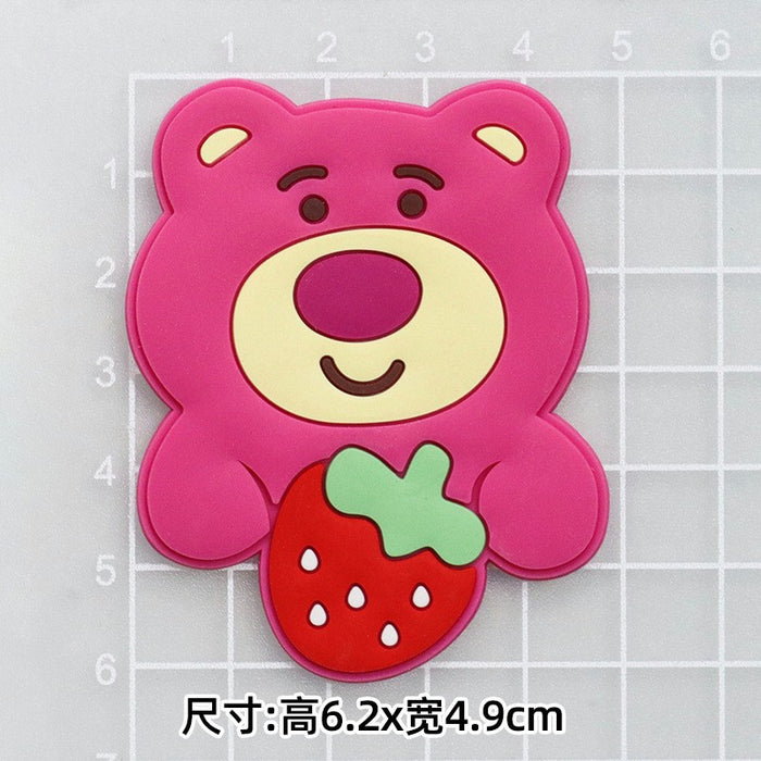 Wholesale 5pcs Cartoon bear soft rubber accessories cream rubber mobile phone case hole shoes hair accessories material bag