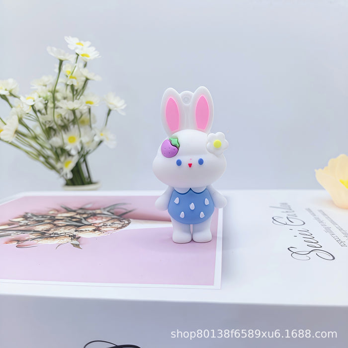 Wholesale Cute Cartoon Strawberry Rabbit Keychain